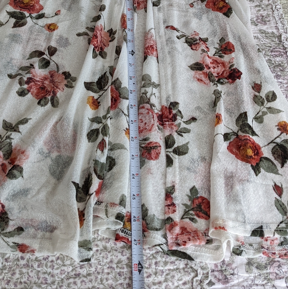 🔴SOLD🔴Vintage Chiffon Poet Sleeve Dressing Gown Size M - Picture 12 of 15